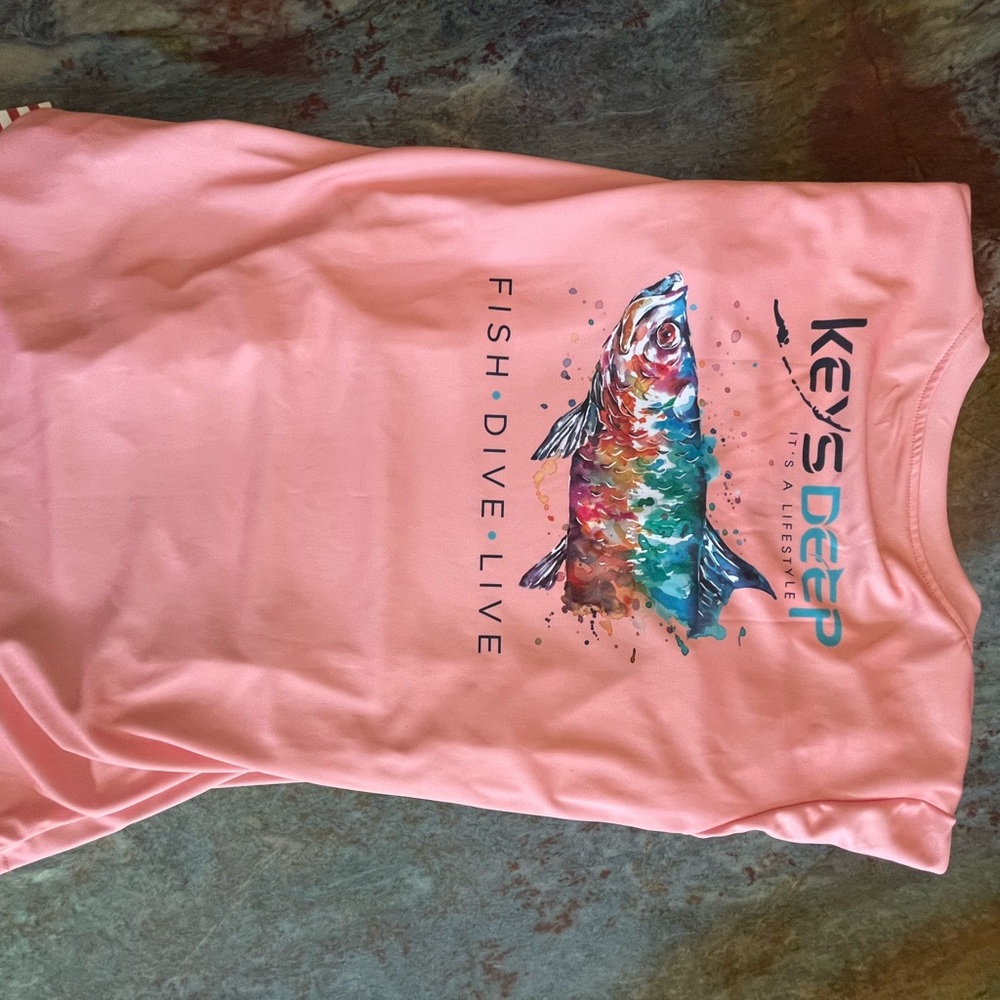Coral Keys Deep Graphic Rashguard - Picture 2 of 7